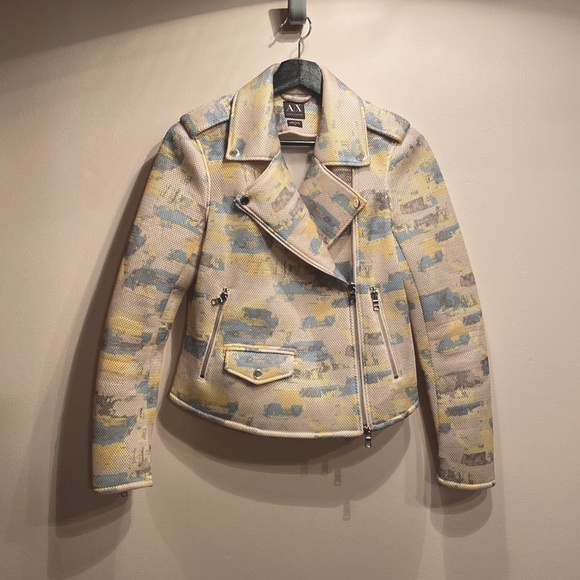 Armani Exchange Spring Biker Jacket - Picture 1 of 7